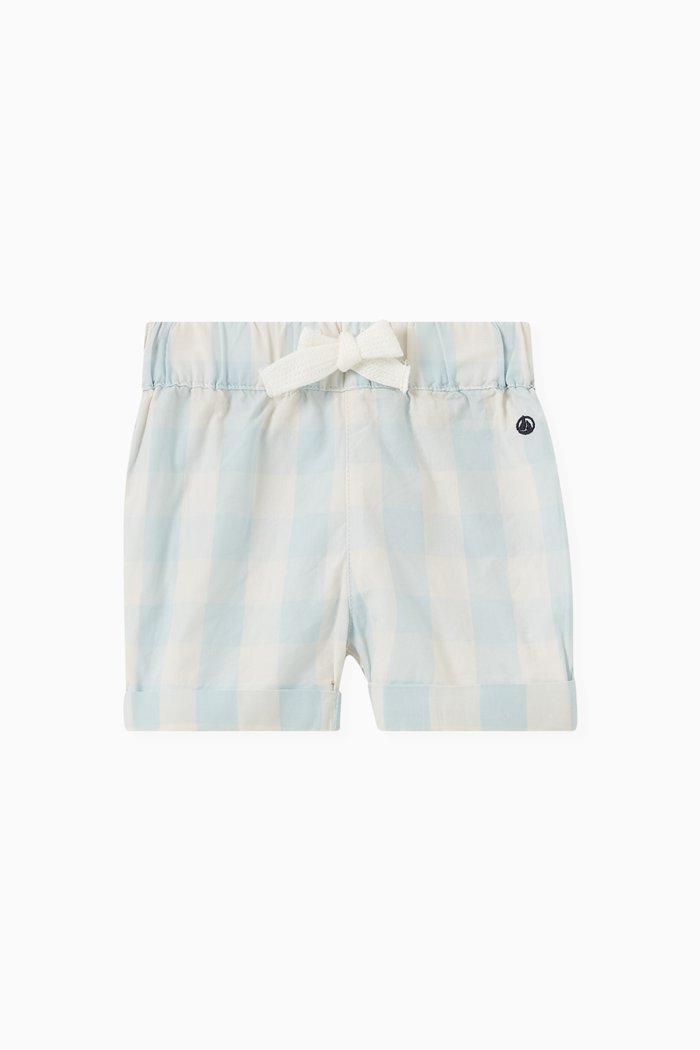 

Gingham Shorts, Blue