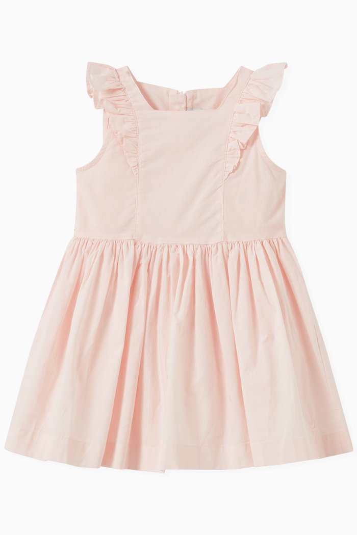 

Ruffle Dress in Cotton, Pink