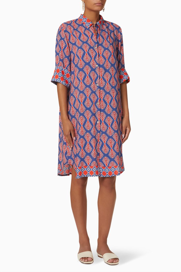 

Amalfi Short Dress in Viscose, Red
