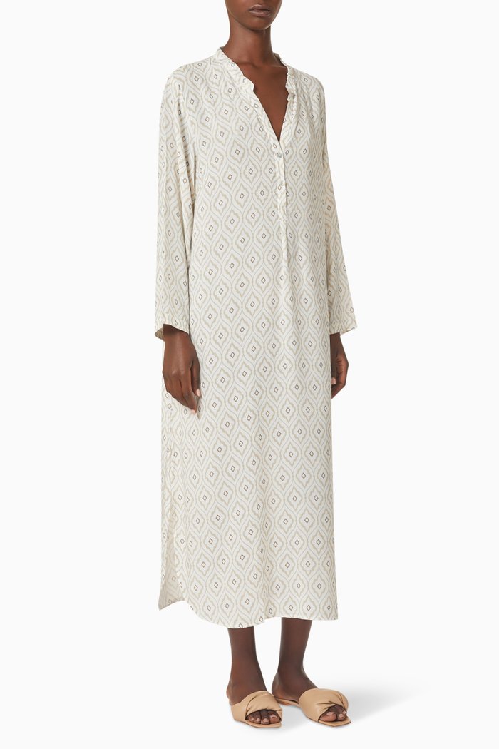 

Midi Dress in Viscose, Neutral