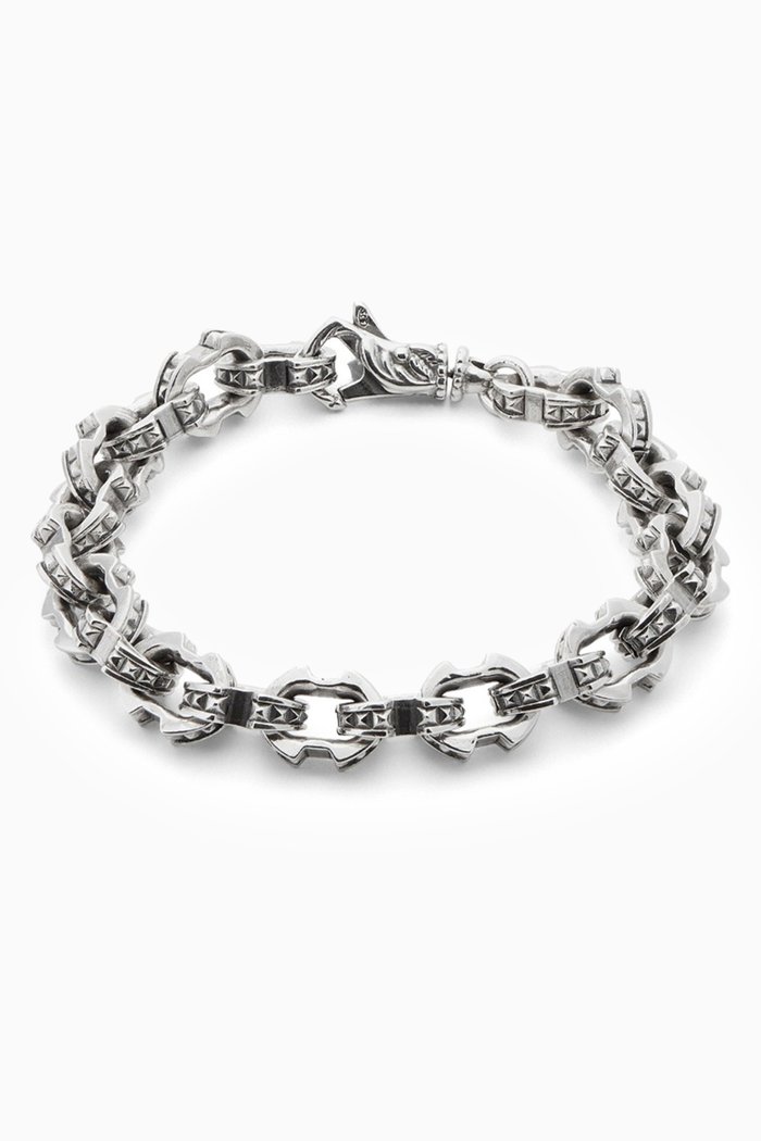 

Studded Chain Bracelet in Sterling Silver
