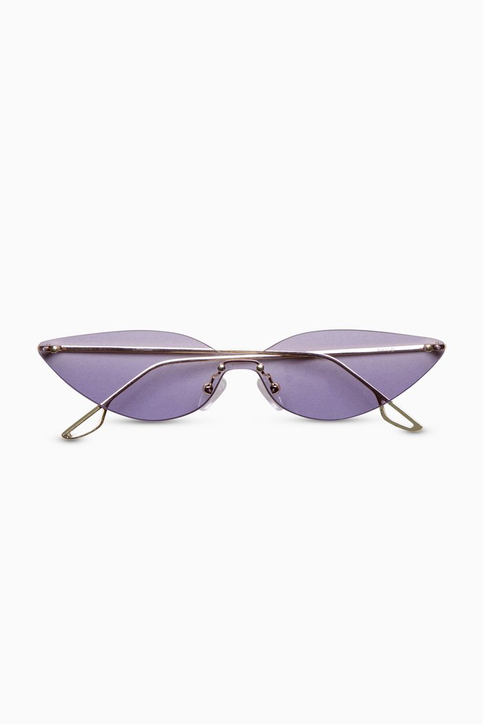

Celeste Sunglasses in Stainless Steel, Purple