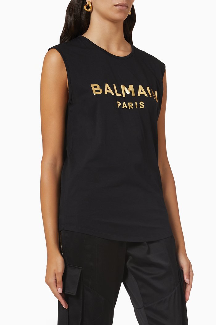 

Metallic Logo T-shirt, Black