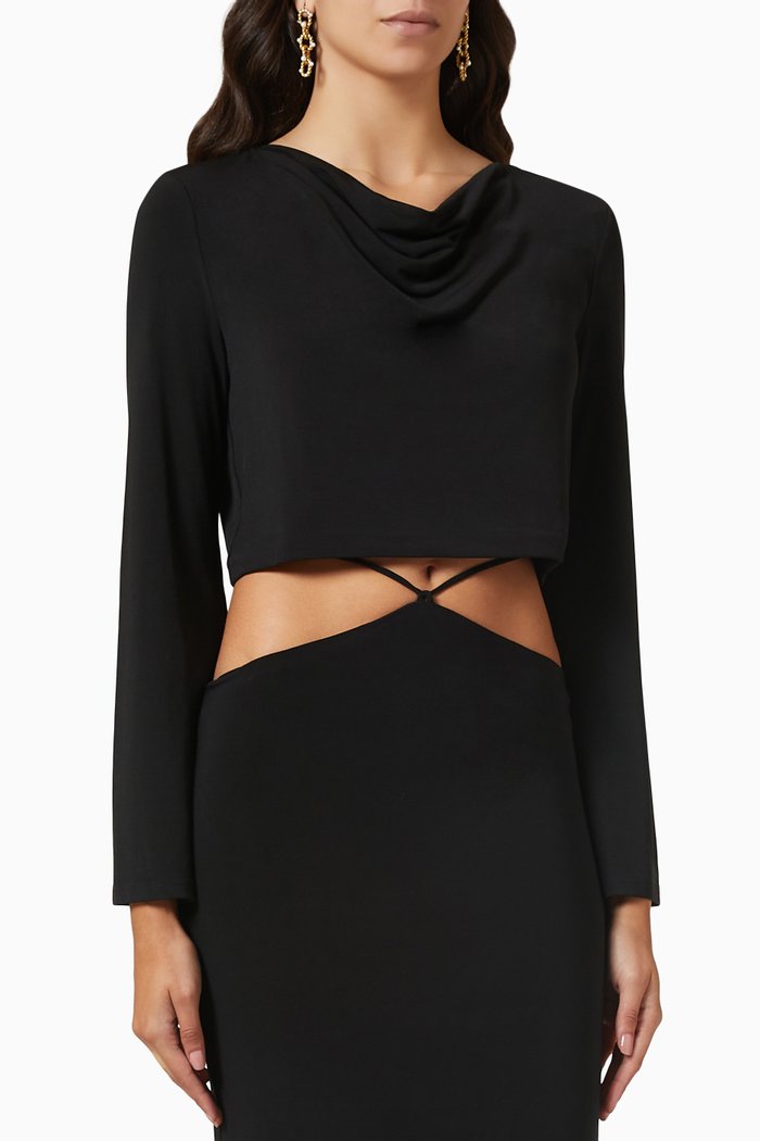 

Starling Crop Top, Black