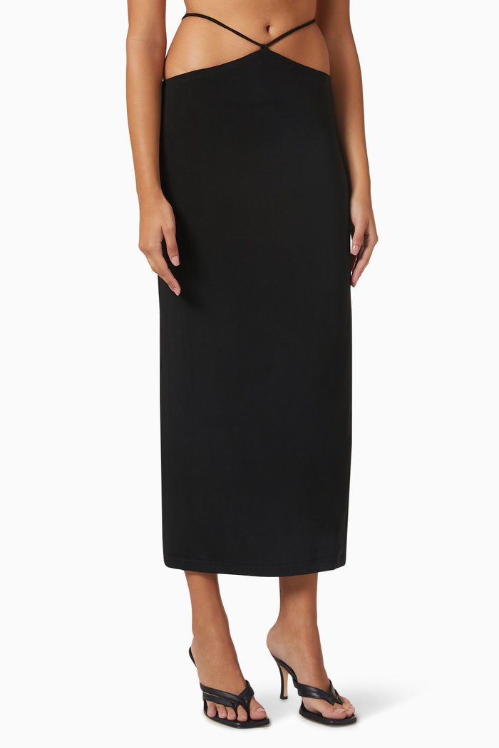 

Starling Midi Skirt, Black