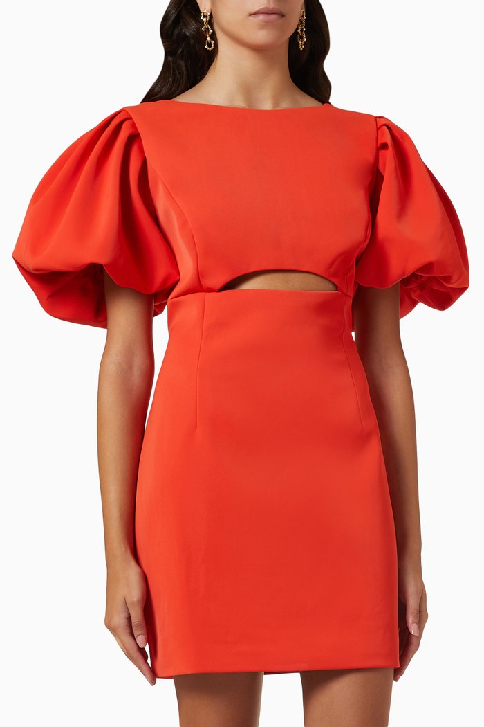 

After Glow Mini Dress, Red
