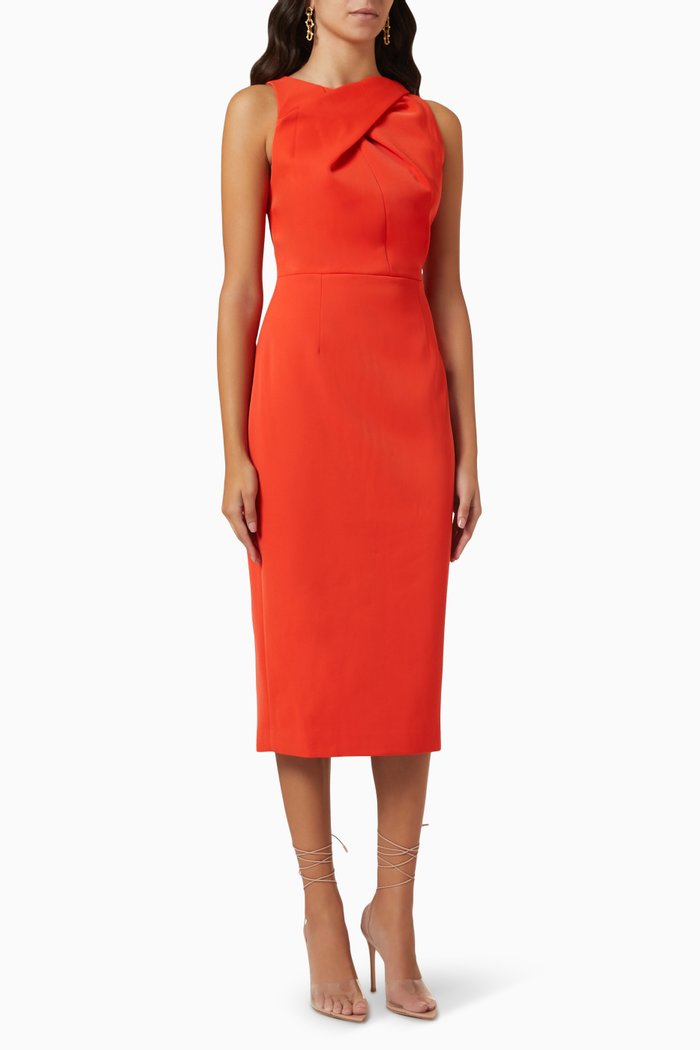 

After Glow Midi Dress, Red