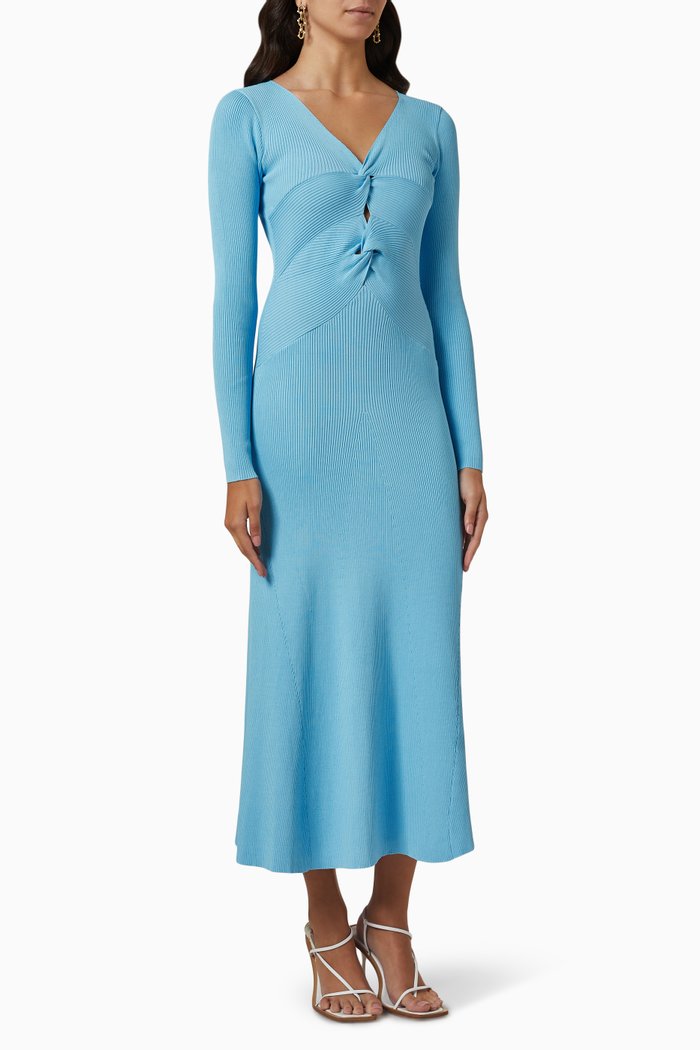 

Twist & Turn Midi Dress, Blue