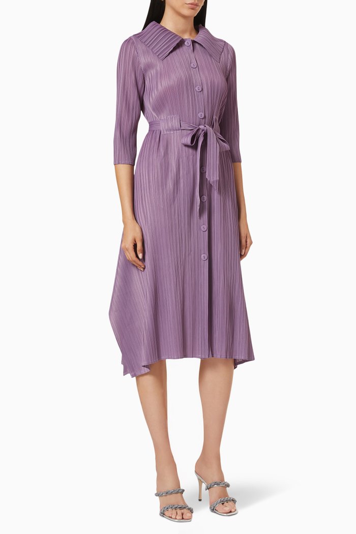 Trista Shirt Dress, Purple