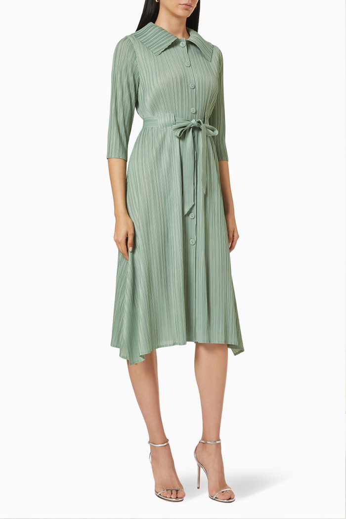 

Trista Shirt Dress, Green