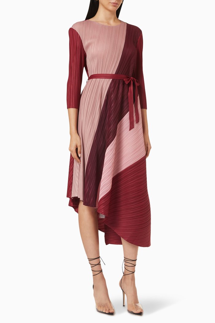 

Evelyn Colour Block Dress, Red