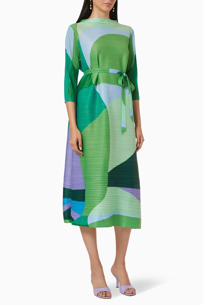 

Hester Belted Dress, Green