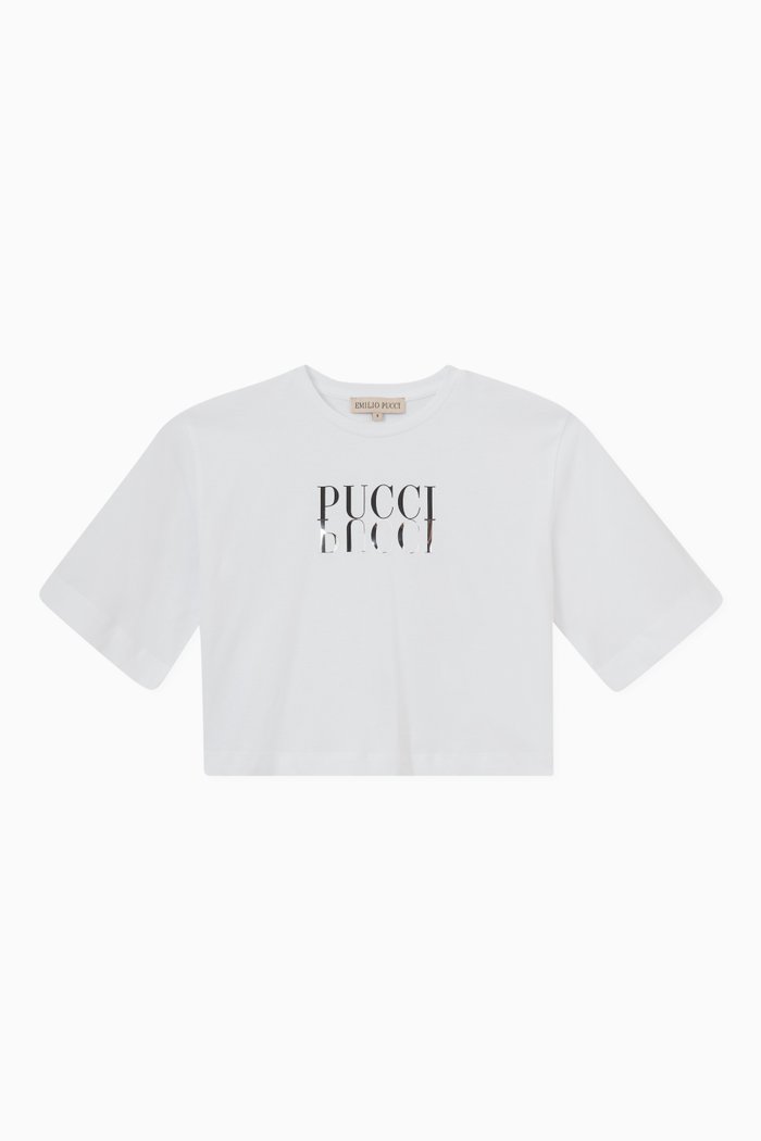 

Logo Print T-Shirt in Jersey, Neutral