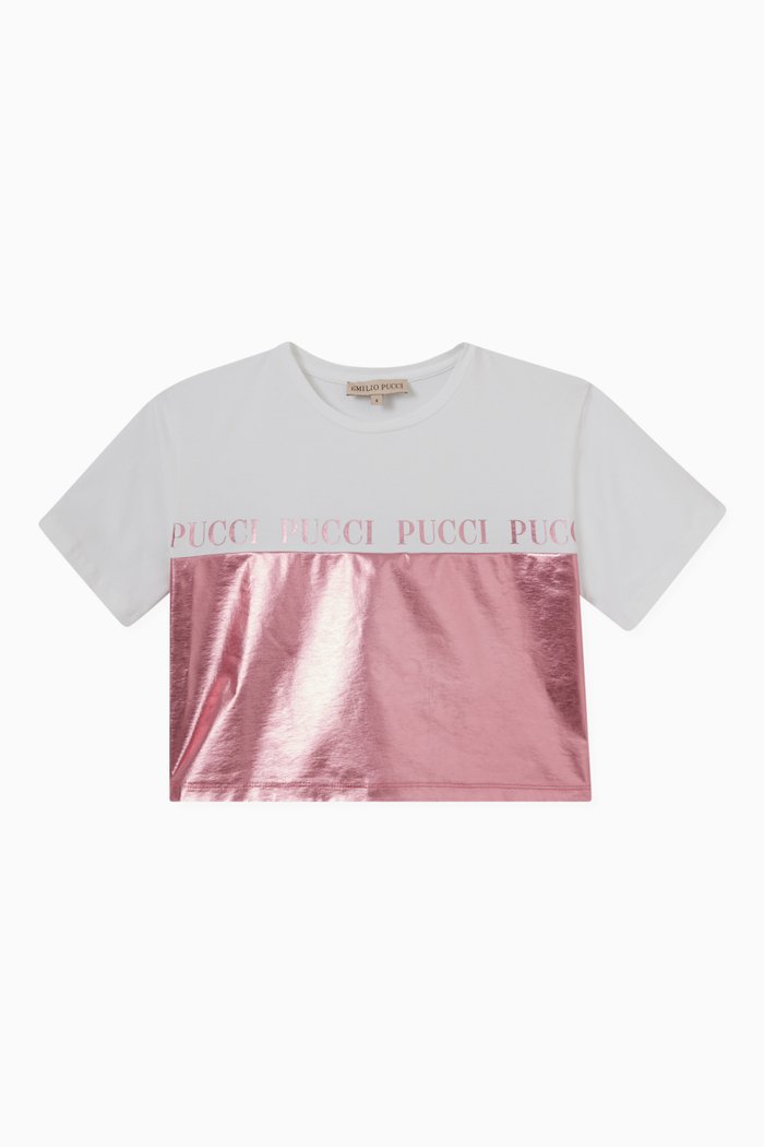 

Signature Print Shirt in Jersey, Neutral