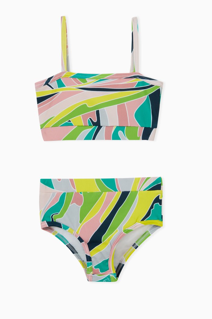 

Vetrate Two-Piece Swimsuit in Lycra, Multicolour