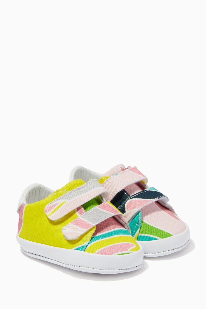 

Vetrate Print Shoes in Gabardine, Multicolour