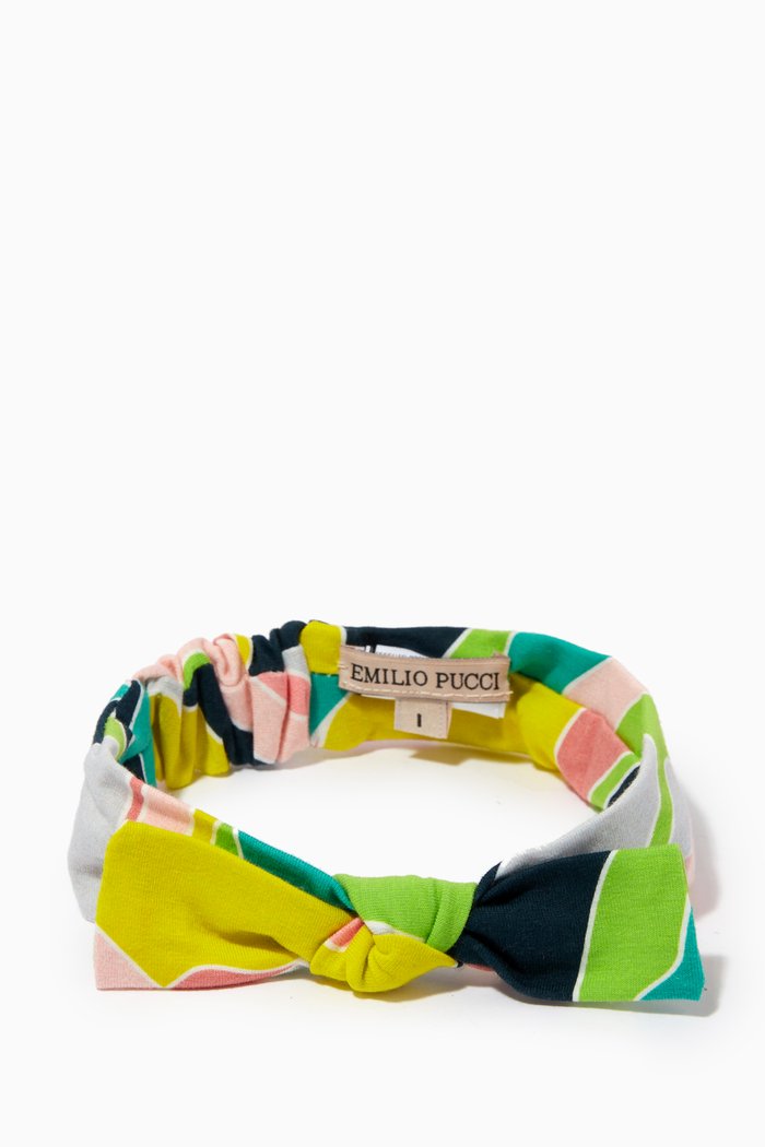 Vetrate Print Stretch Hairband, Multicolour