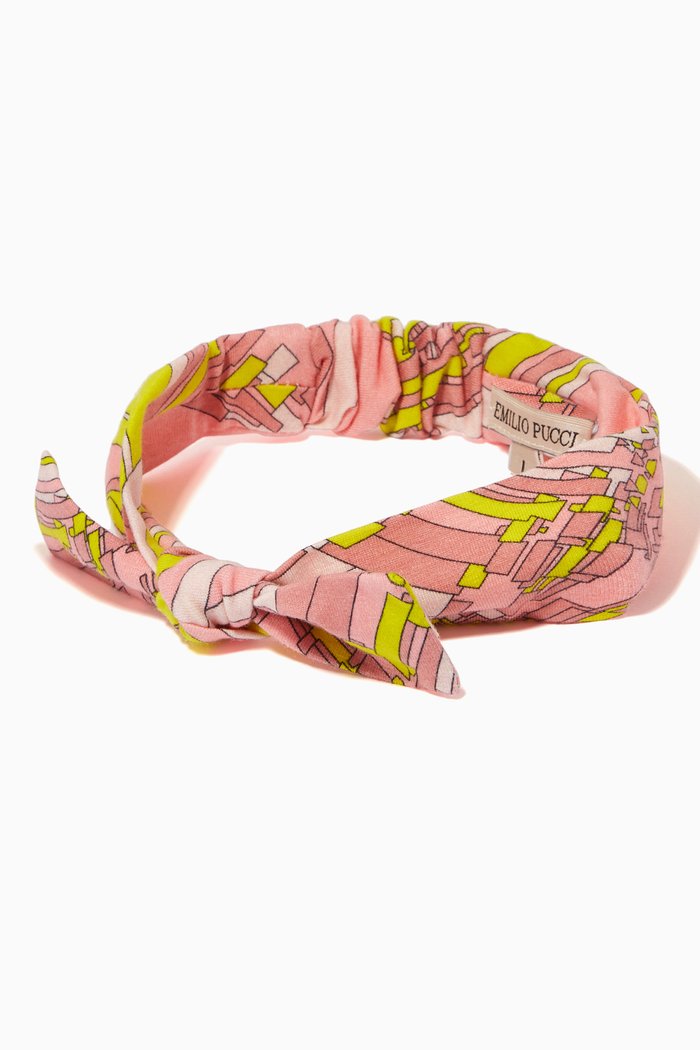 

Esploso Print Bow Hairband, Pink