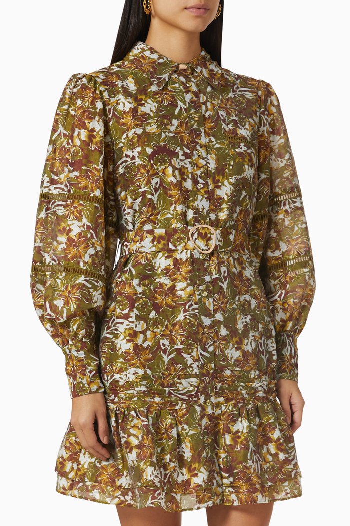 

Floral in Disguise Mini Dress in Viscose, Multicolour