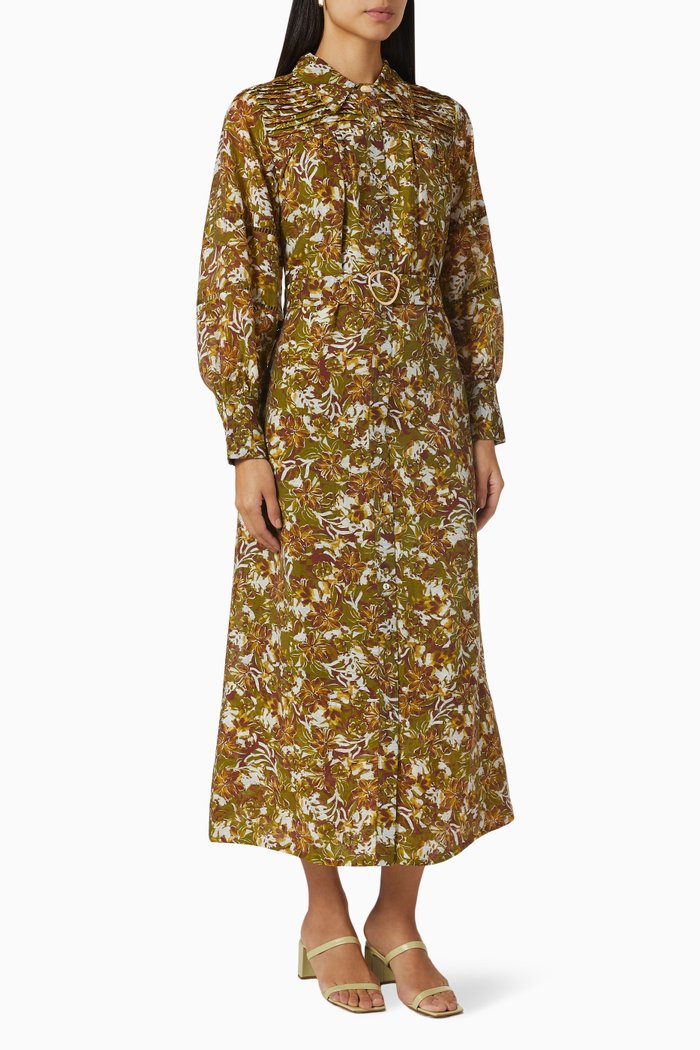 

Floral in Disguise Maxi Dress in Viscose, Multicolour