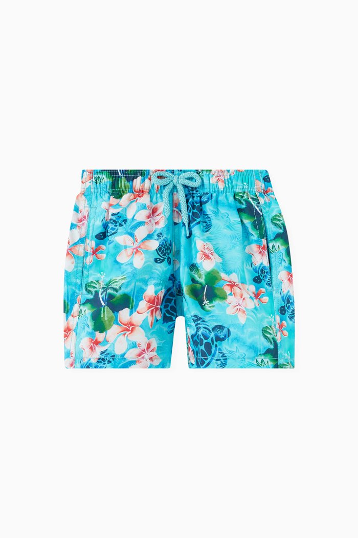 

Jim Turtle Jungle Swim Shorts, Blue