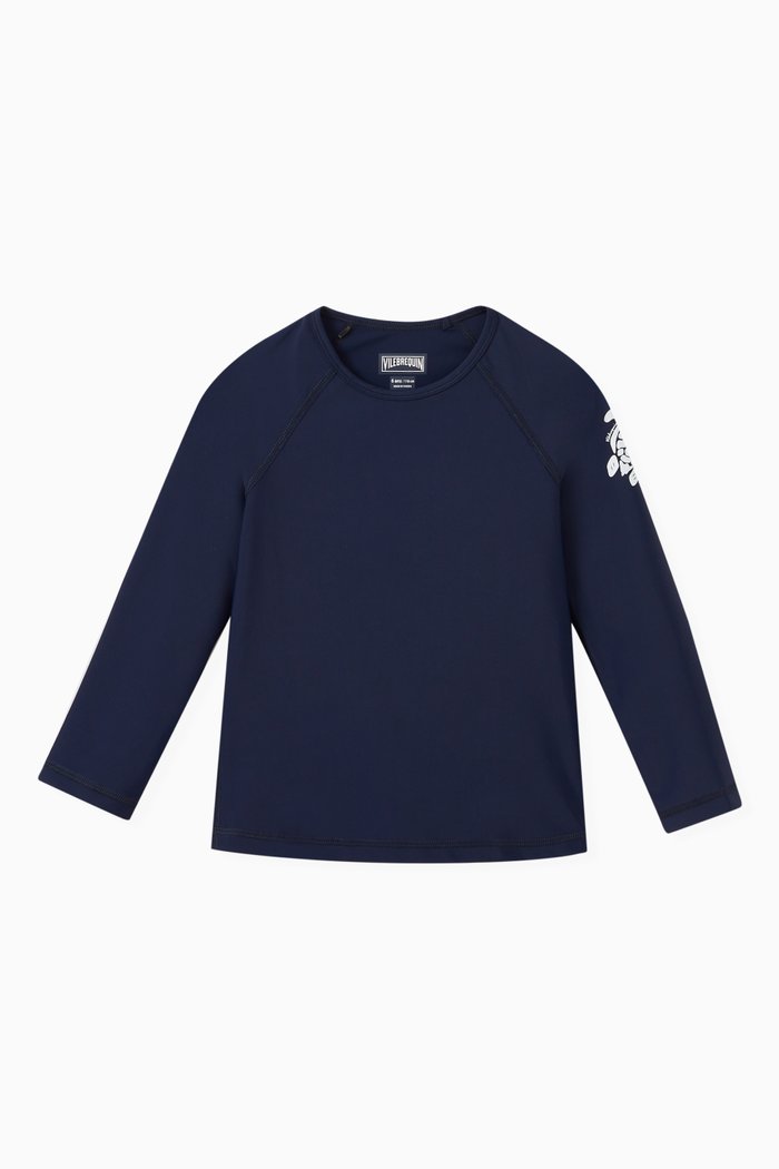 

Solid Logo Rashguard, Blue