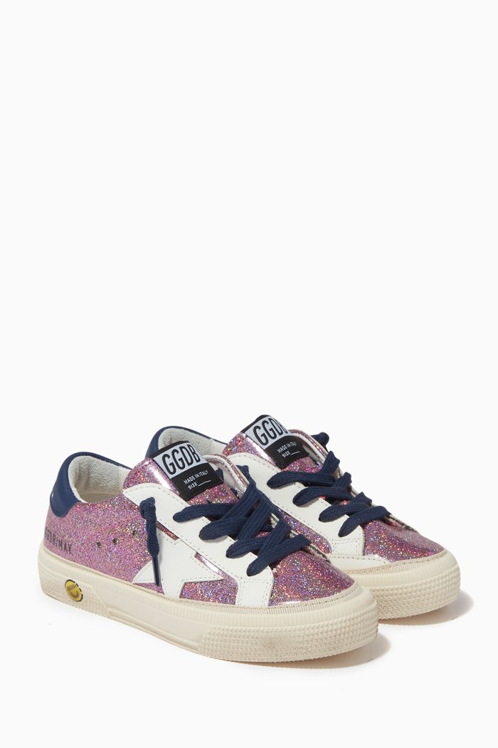 

May Sneakers in Plastic Glitter, Purple