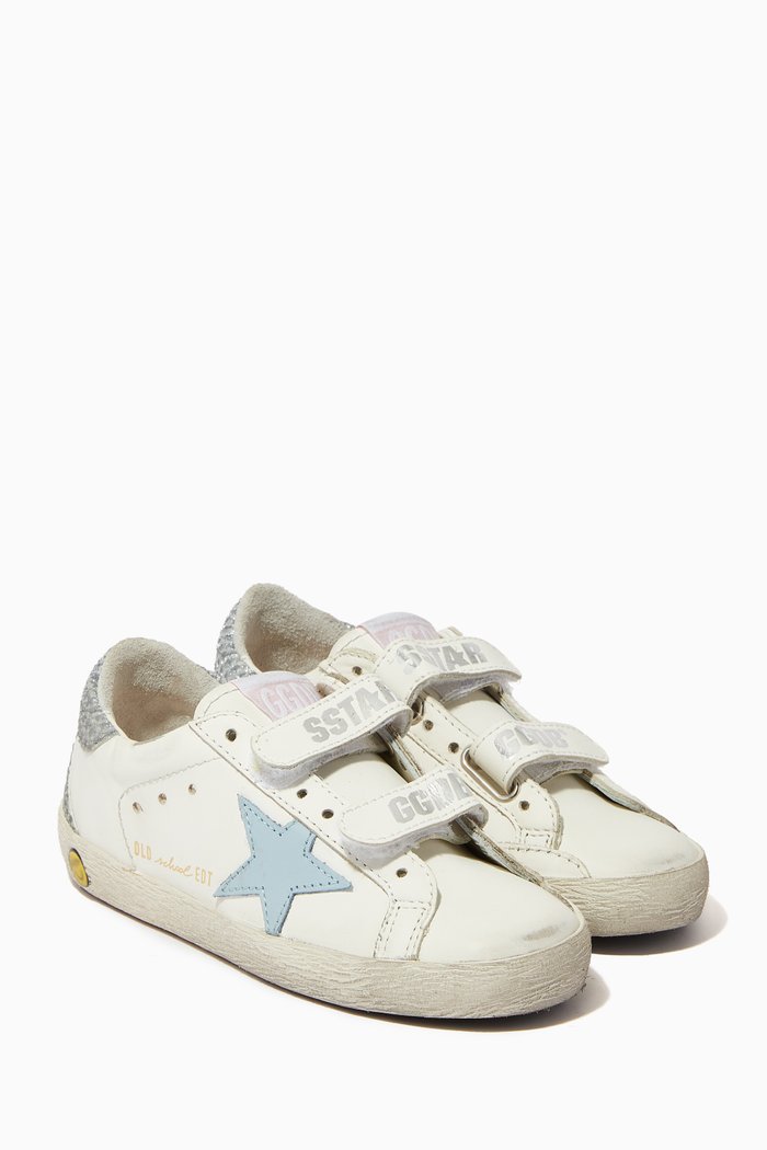 

Old School Low-top Sneakers in Leather, White