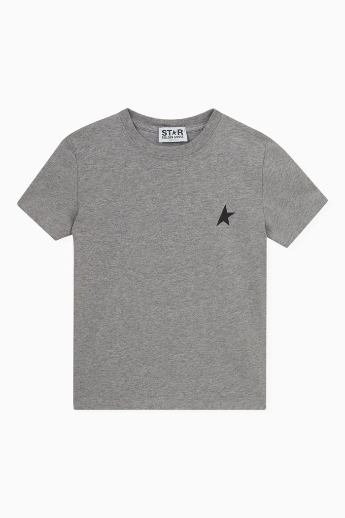 Logo T-shirt in Cotton Jersey, Grey