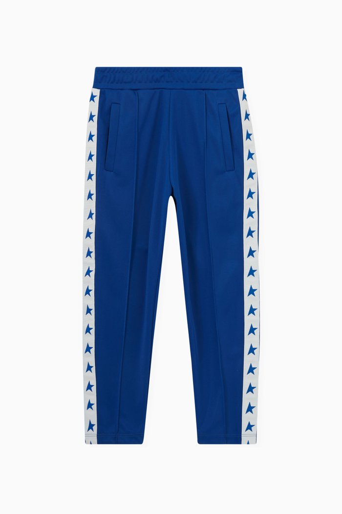 

Star Print Sweatpants in Cotton, Blue