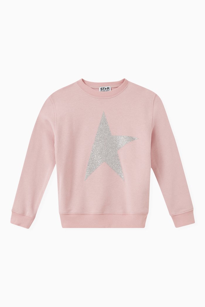 

Star Sweatshirt in Cotton, Pink