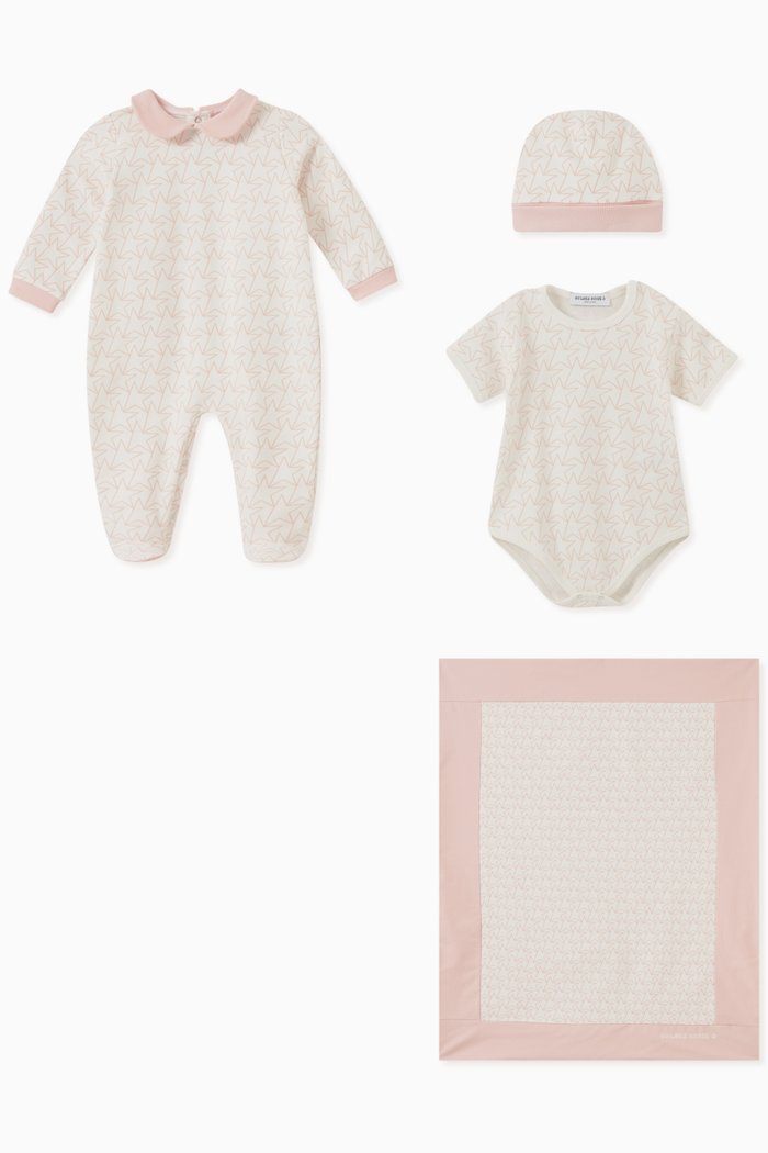 

Multi Stars Baby Gift Set in Cotton, White