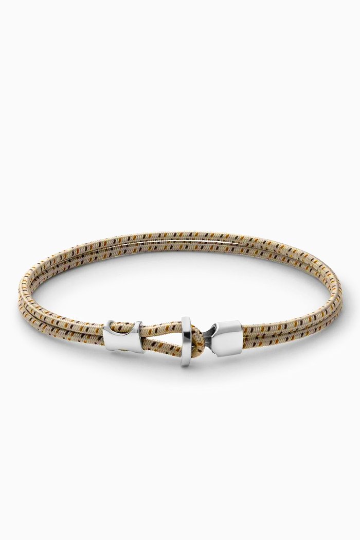 

Orson Loop Bungee Rope Bracelet in Sterling Silver & Nylon, Neutral