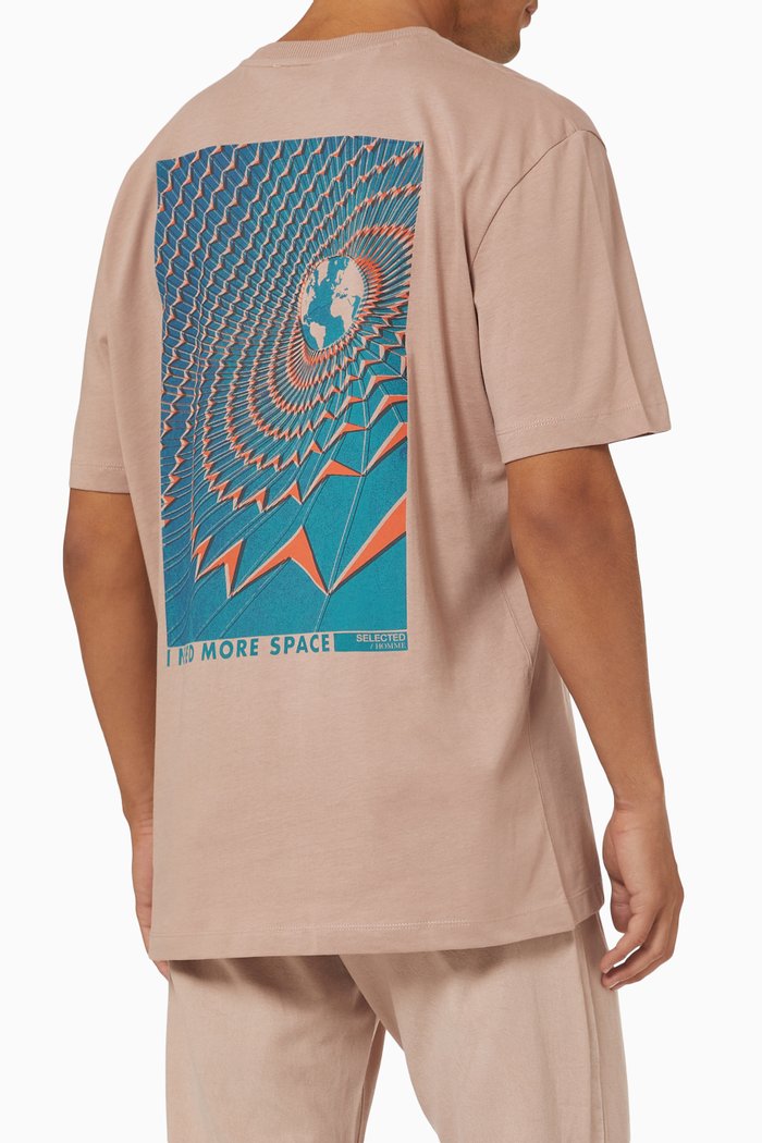 

T-shirt in Cotton Jersey, Brown