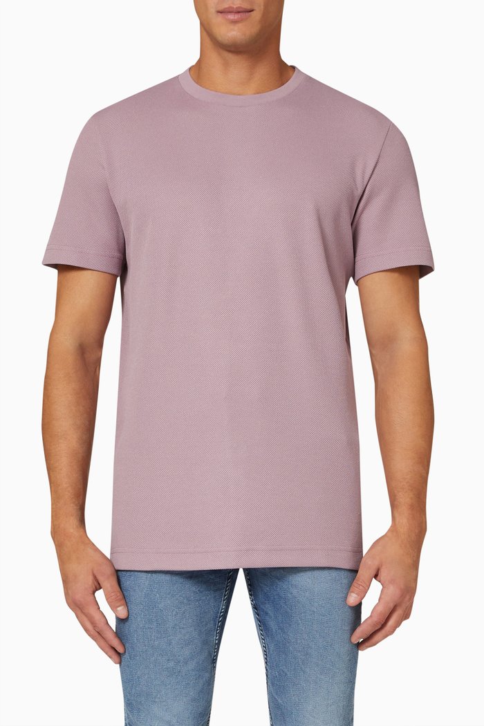 

Knitted T-shirt in Recycled Nylon, Purple