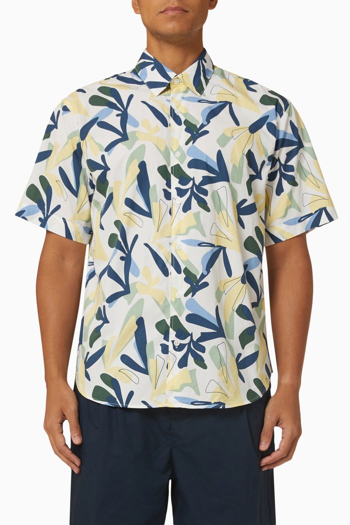 

Printed Shirt in Cotton, White