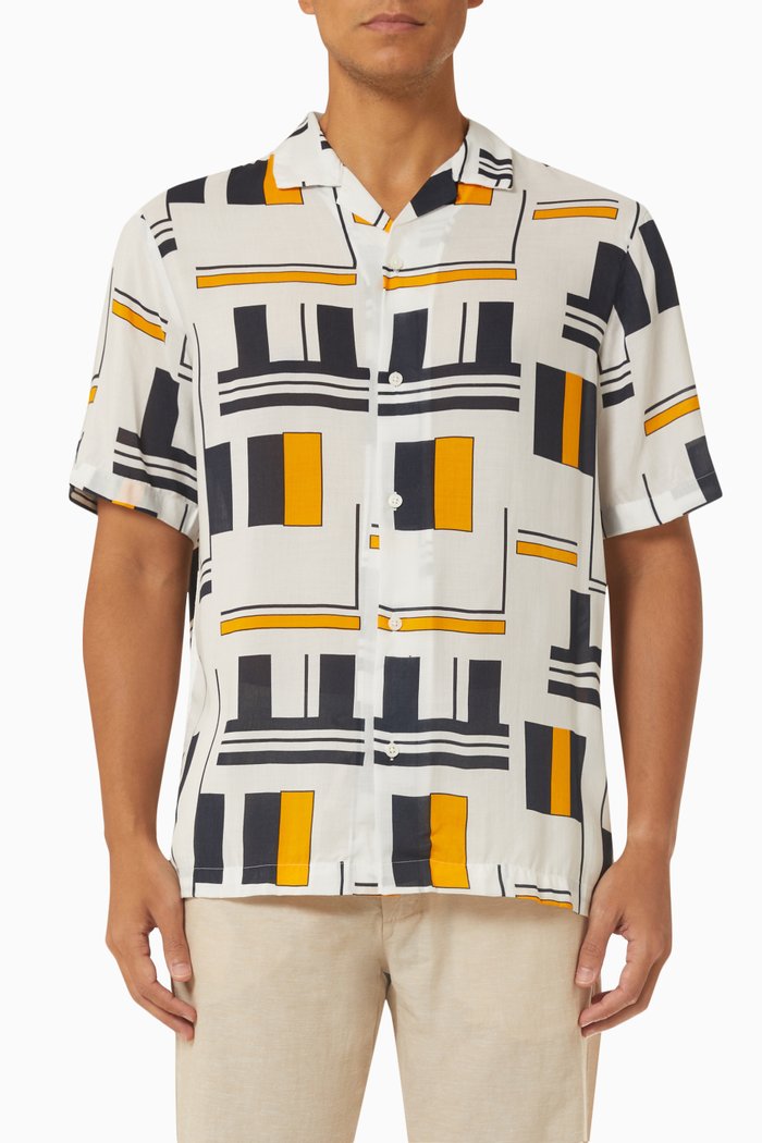 

Printed Shirt in Cotton, Neutral