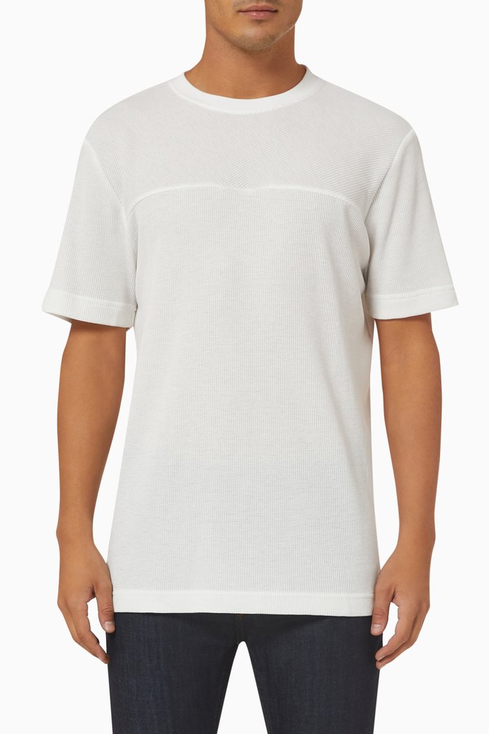 

T-shirt in Cotton Knit, Neutral