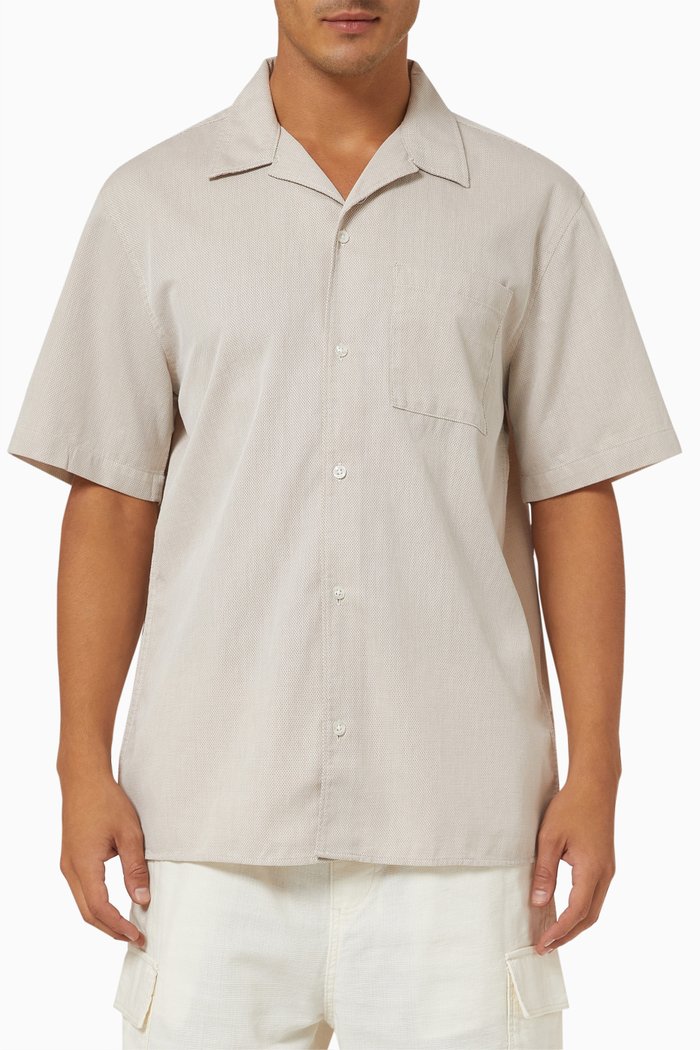 

Shirt in Piqué, Brown