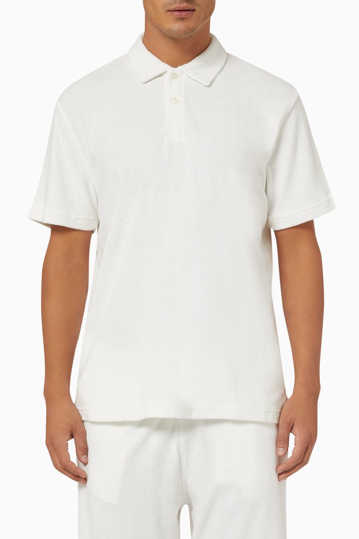 Polo Shirt in Knit, Neutral