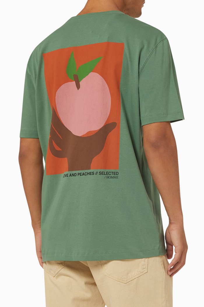 

T-shirt in Organic Cotton Jersey, Green