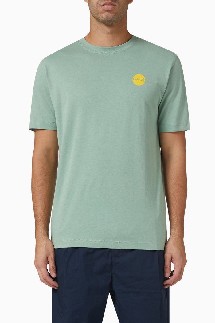 

T-shirt in Cotton Jersey, Green