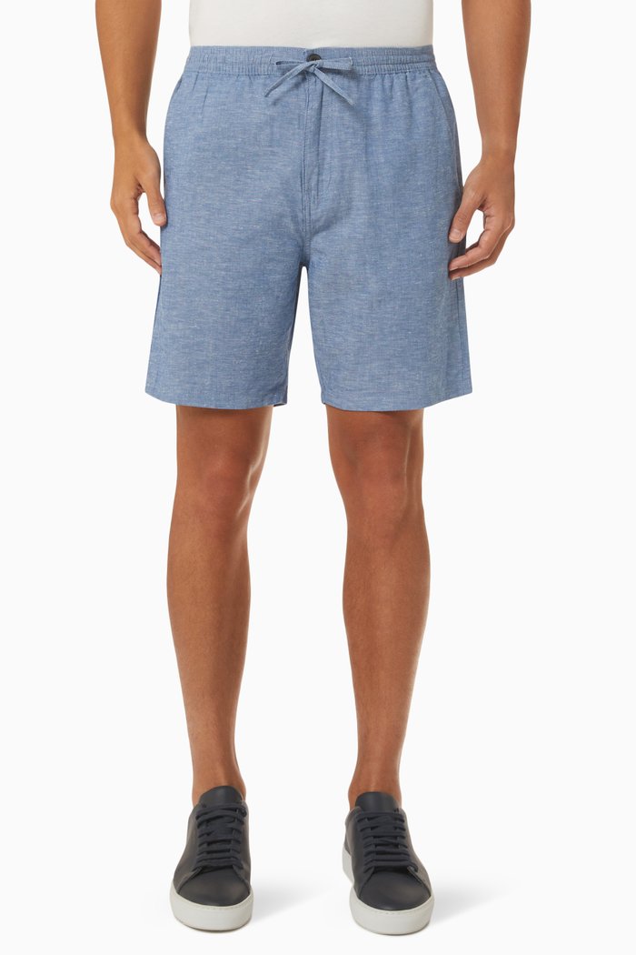 

Comfort Shorts in Linen, Blue