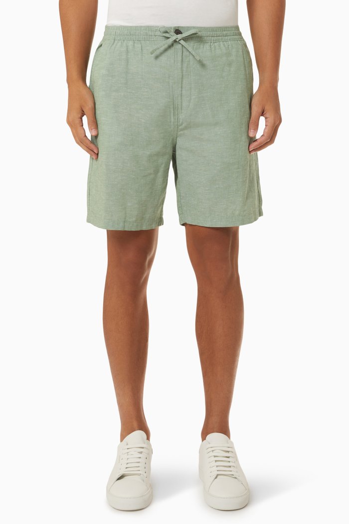 

Comfort Shorts in Linen, Green