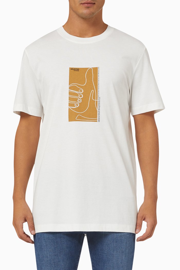 

T-shirt in Cotton Jersey, White