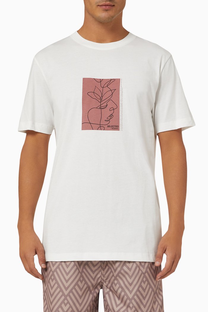 

T-shirt in Cotton Jersey, White
