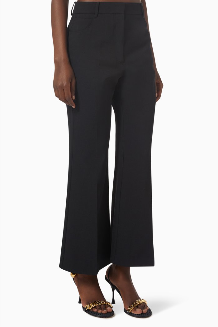

Tailored Fit Pants in Twill, Black