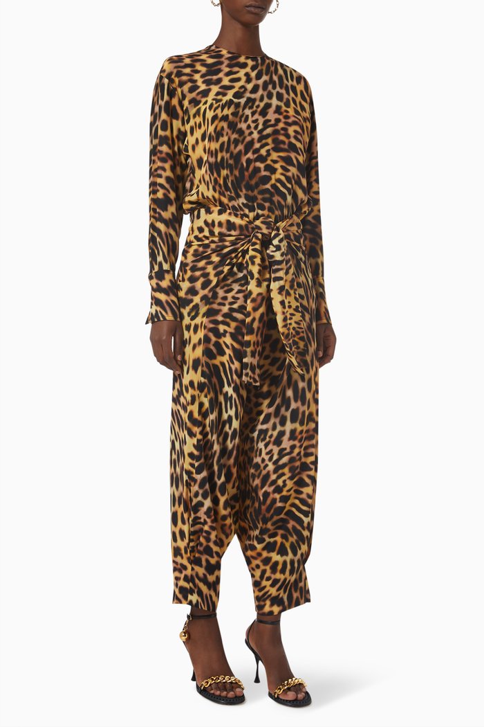 

Animal Print Jumpsuit, Brown