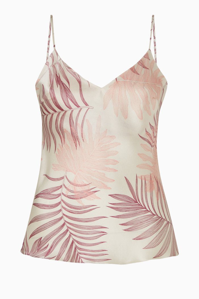 

Kew Printed Camisole, Burgundy