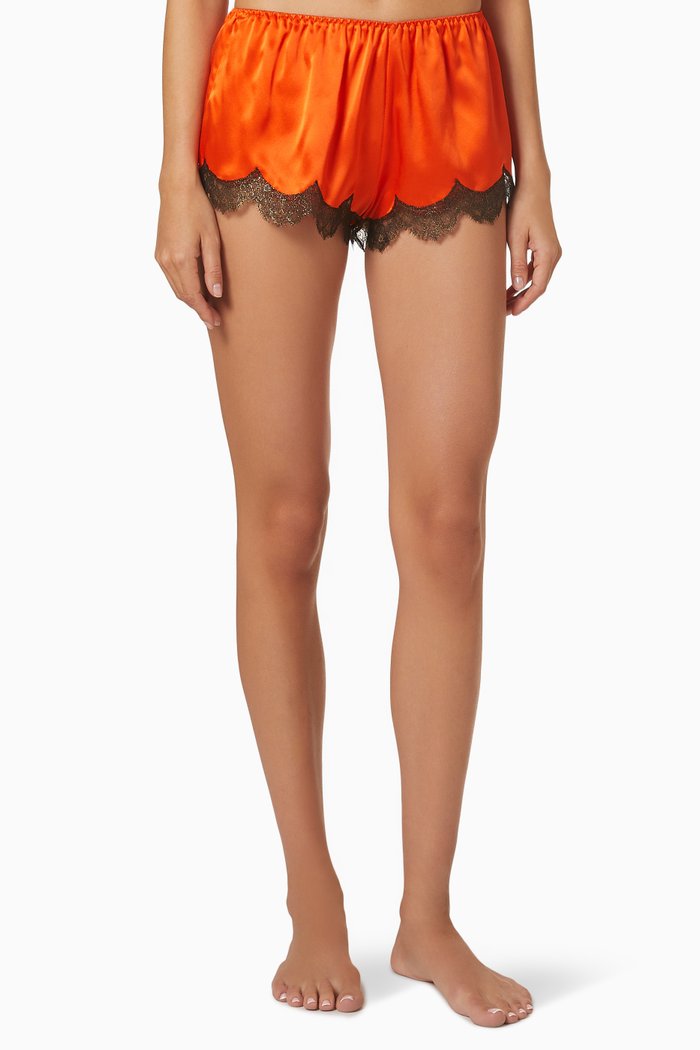 

Josephine Shorts in Silk, Orange